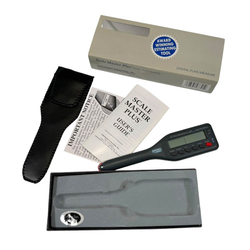 Calculated Industries Scale Master Plus Digital Plan Measure Tool 3391 UNTESTED